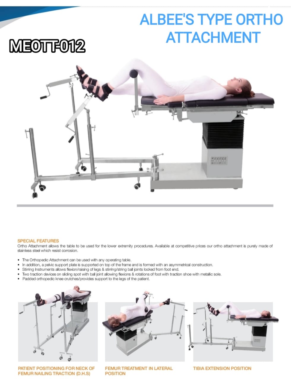 ALBEE’S TYPE ORTHO ATTACHMENT